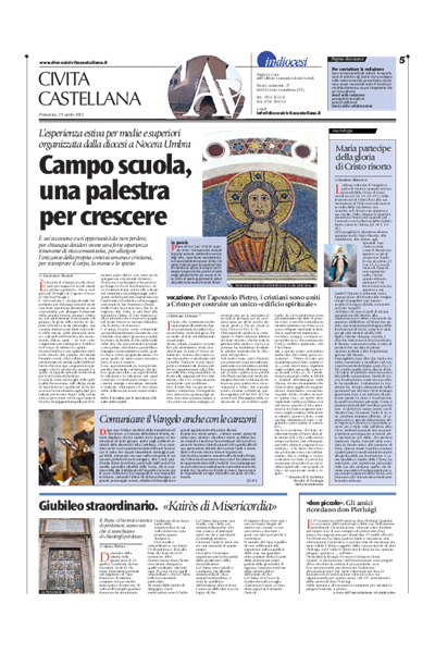 Avvenire - pagina diocesana del 19/04/2015